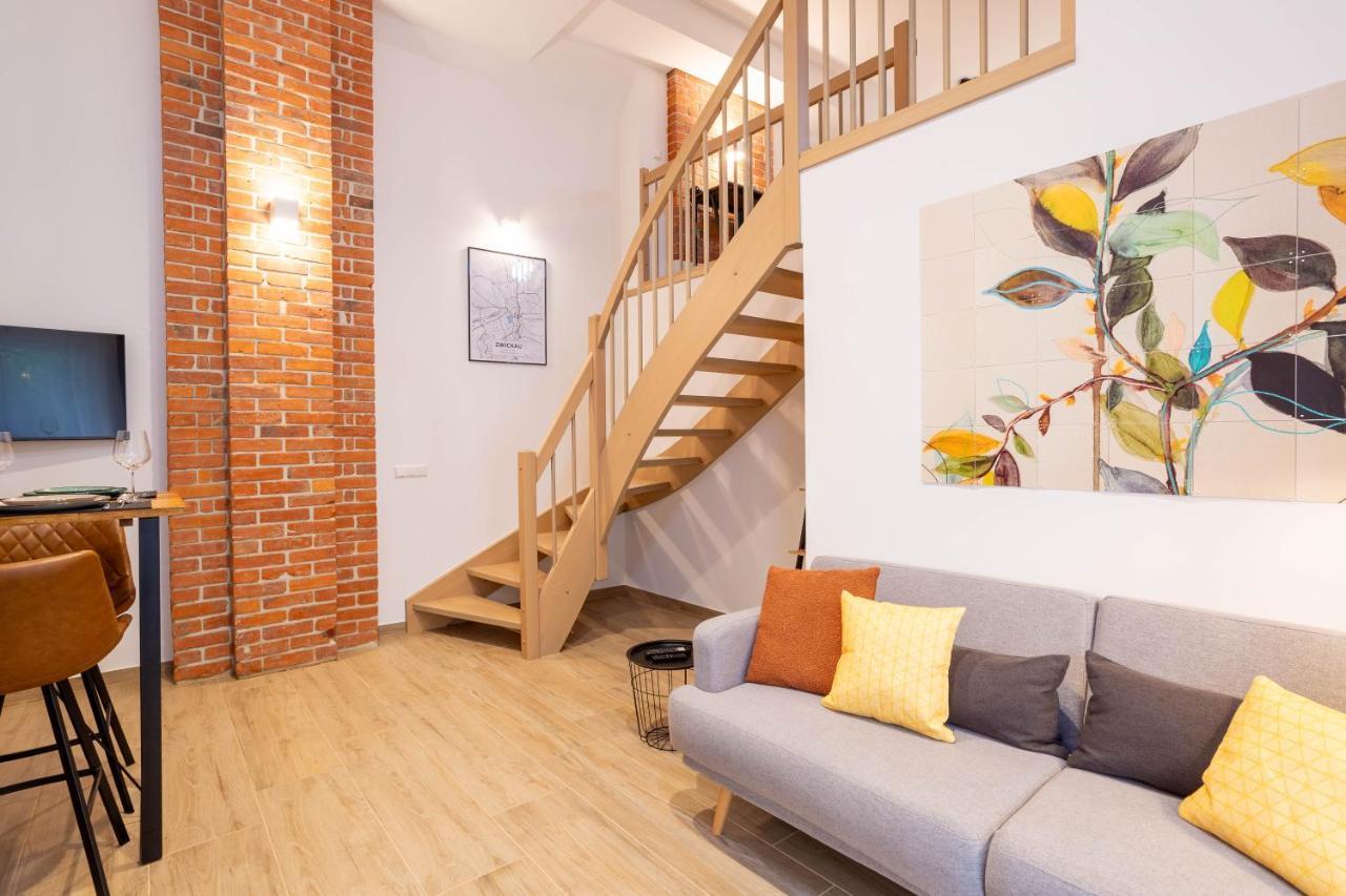 Soulscape Apartments Loft Zwickau Citycenter Mit Tg-Stellplatz, Magenta-Tv Und Klima Exteriér fotografie